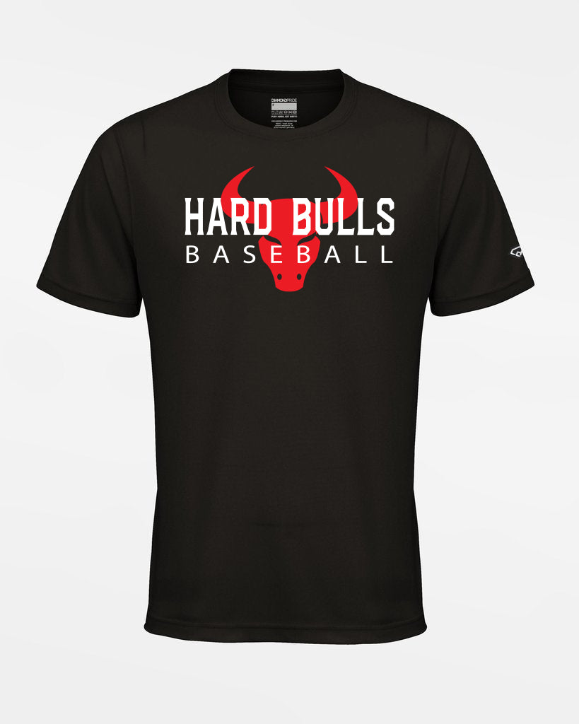 Diamond Pride Basic Functional T-Shirt "Hard Bulls", Bulls Baseball, schwarz-DIAMOND PRIDE