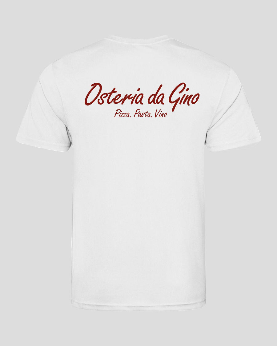 Diamond Pride Basic Functional T-Shirt "Herrenberg Wanderers", Script & Osteria da Gino, weiss - SONDERPREIS-DIAMOND PRIDE