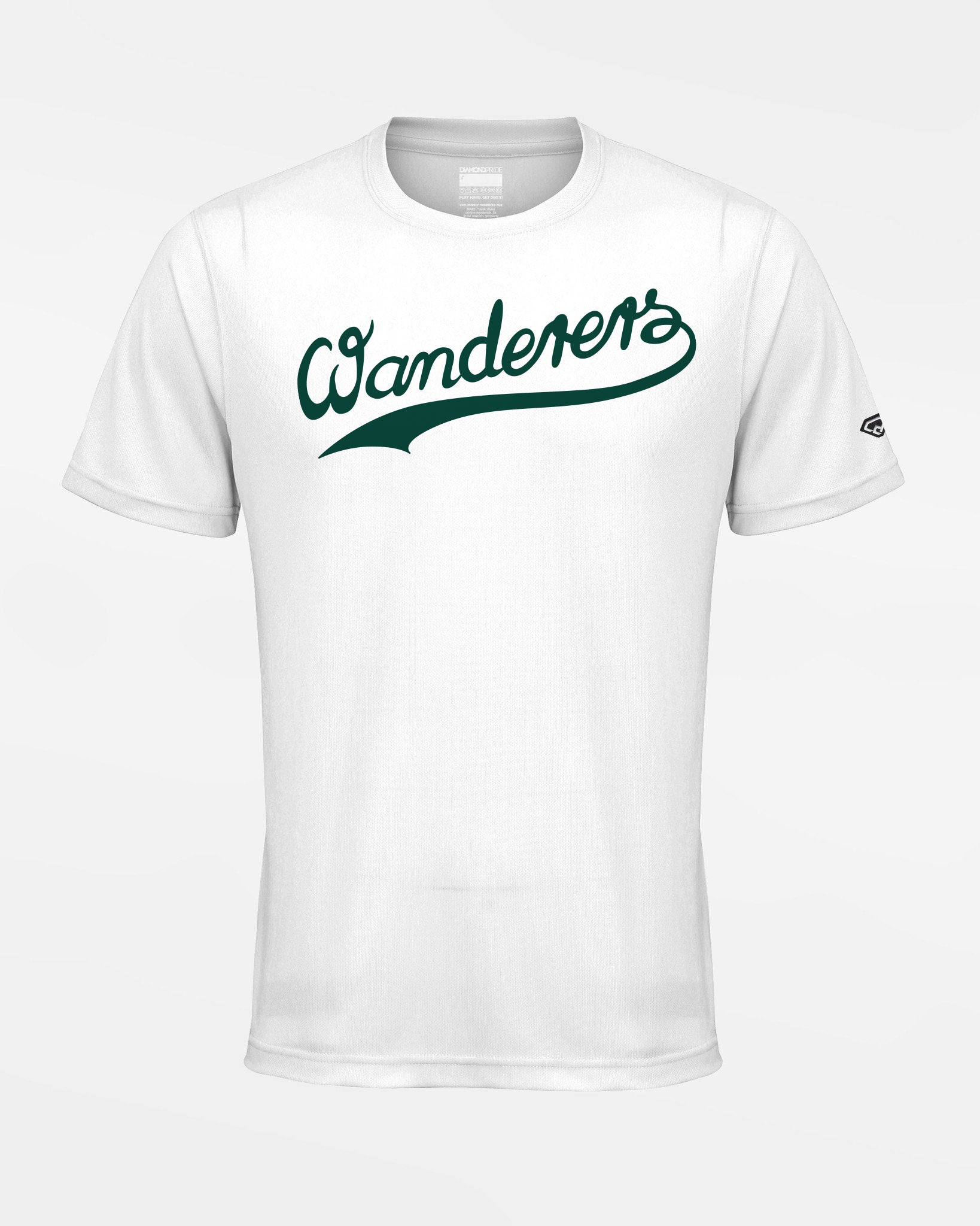 Diamond Pride Basic Functional T-Shirt "Herrenberg Wanderers", Script & Osteria da Gino, weiss - SONDERPREIS-DIAMOND PRIDE
