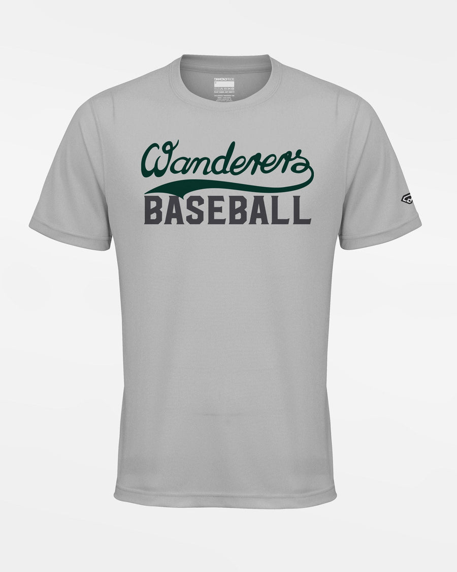 Diamond Pride Basic Functional T-Shirt "Herrenberg Wanderers", Wanderers Baseball, grau-DIAMOND PRIDE