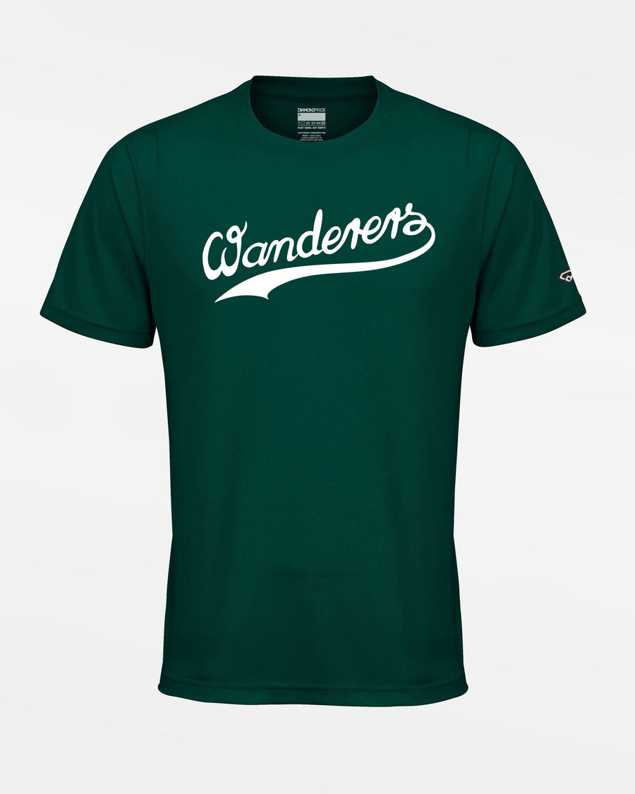 Diamond Pride Basic Functional T-Shirt "Herrenberg Wanderers", Wanderers, dunkelgrün-DIAMOND PRIDE