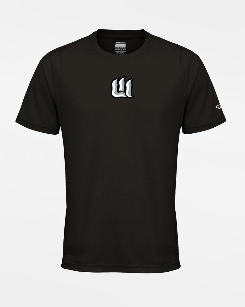 Diamond Pride Basic Functional T-Shirt "Laufer Wölfe", W, schwarz-DIAMOND PRIDE