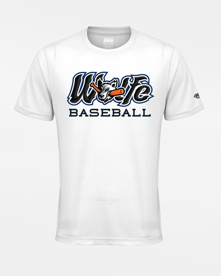 Diamond Pride Basic Functional T-Shirt "Laufer Wölfe", Wölfe Baseball, weiss-DIAMOND PRIDE