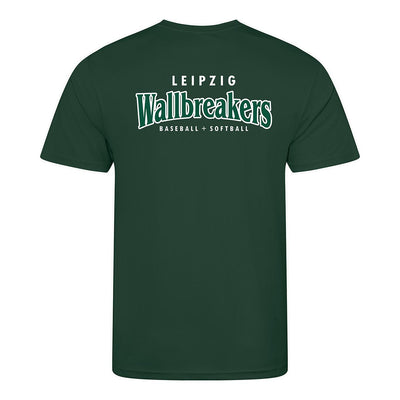 Diamond Pride Basic Functional T-Shirt "Leipzig Wallbreakers", Crest & Primary Logo, dunkelgrün-DIAMOND PRIDE