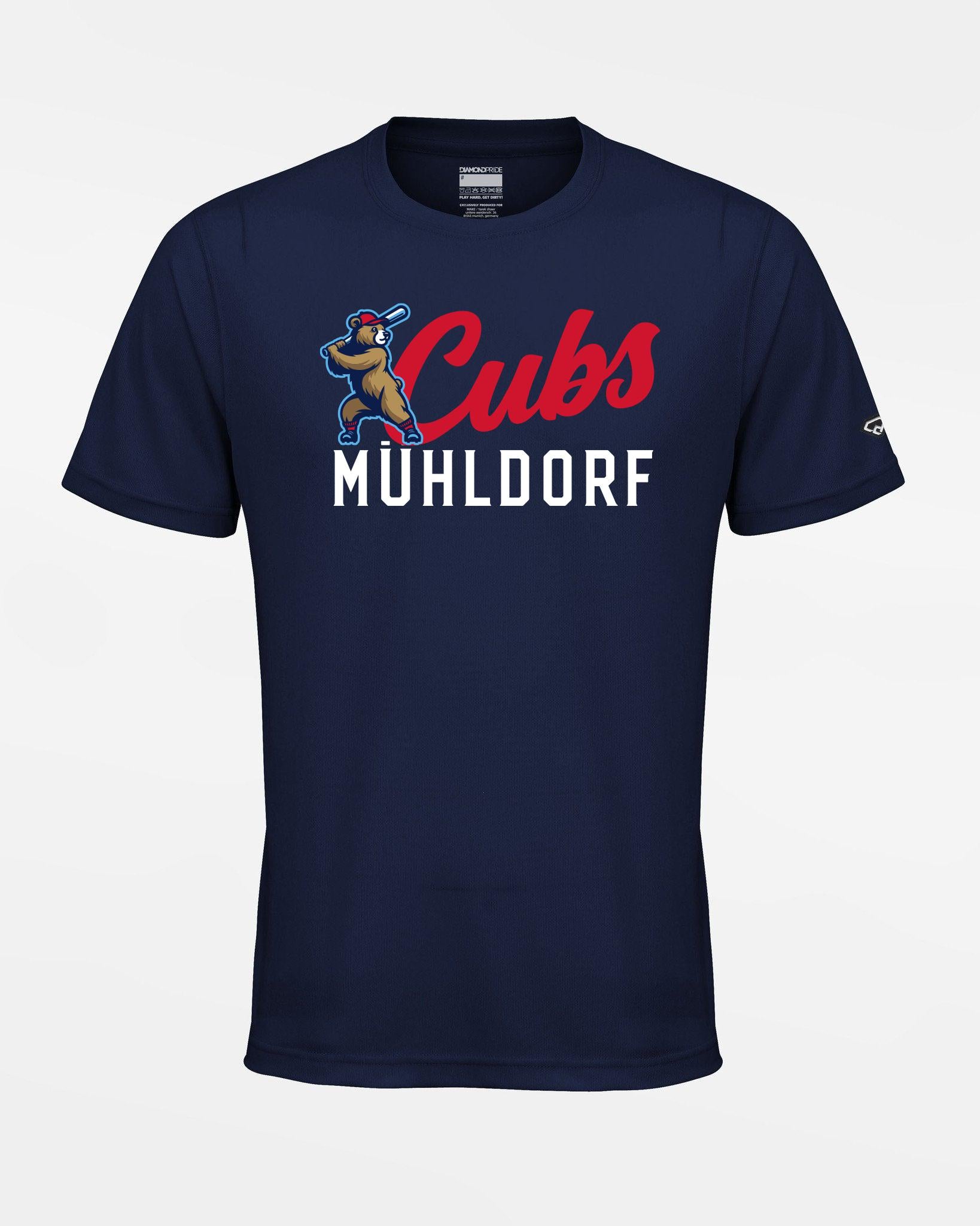 Diamond Pride Basic Functional T-Shirt "Mühldorf Cubs", Primary Logo, navy blau-DIAMOND PRIDE