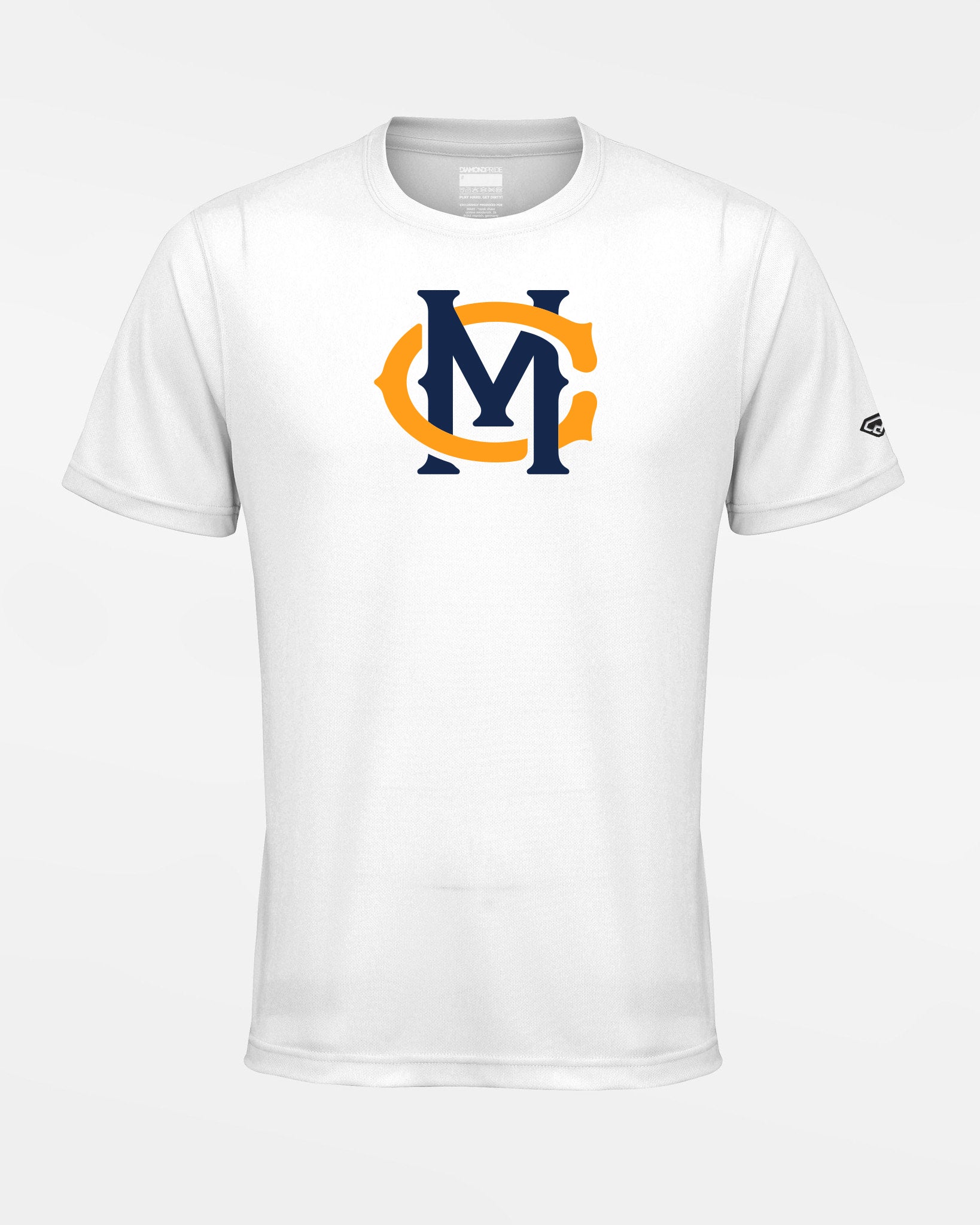 Diamond Pride Basic Functional T-Shirt "Munich Caribes", MC, weiss-DIAMOND PRIDE