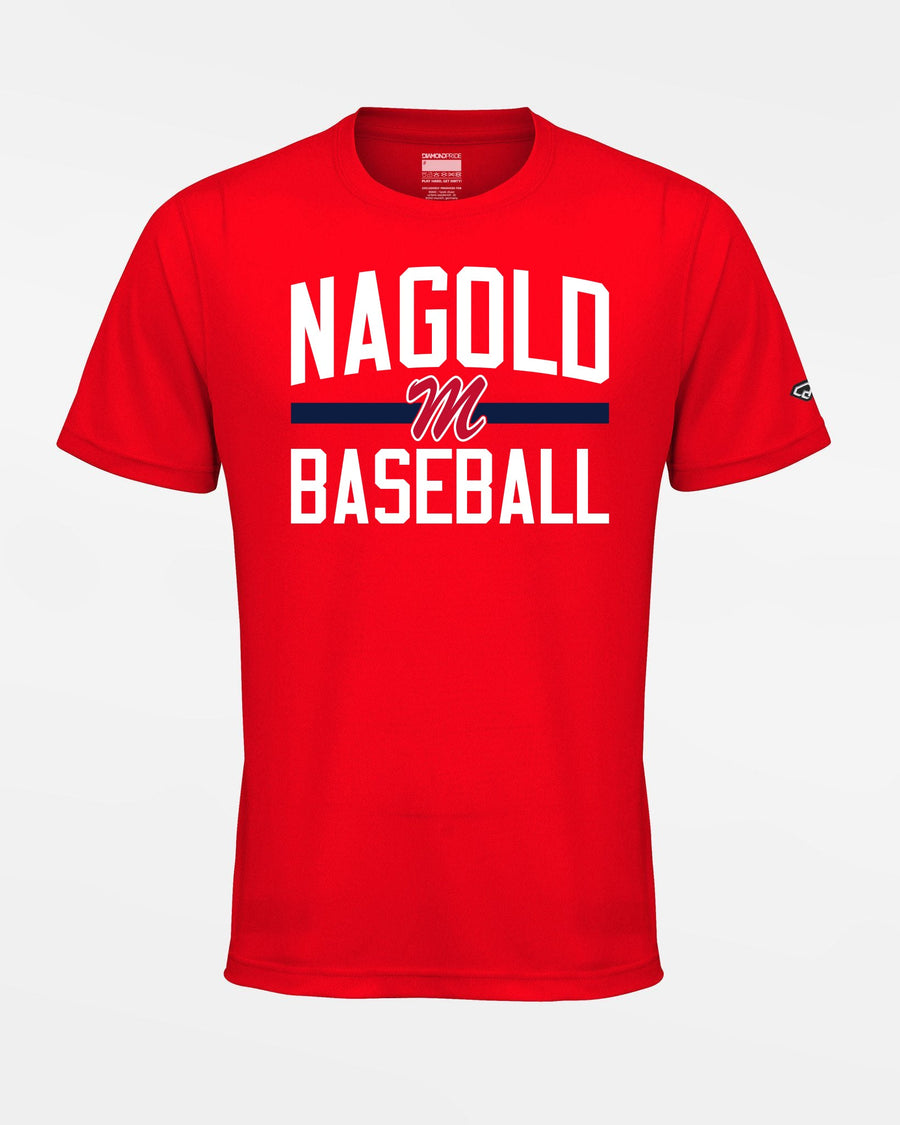 Diamond Pride Basic Functional T-Shirt "Nagold Mohawks", Baseball, rot-DIAMOND PRIDE