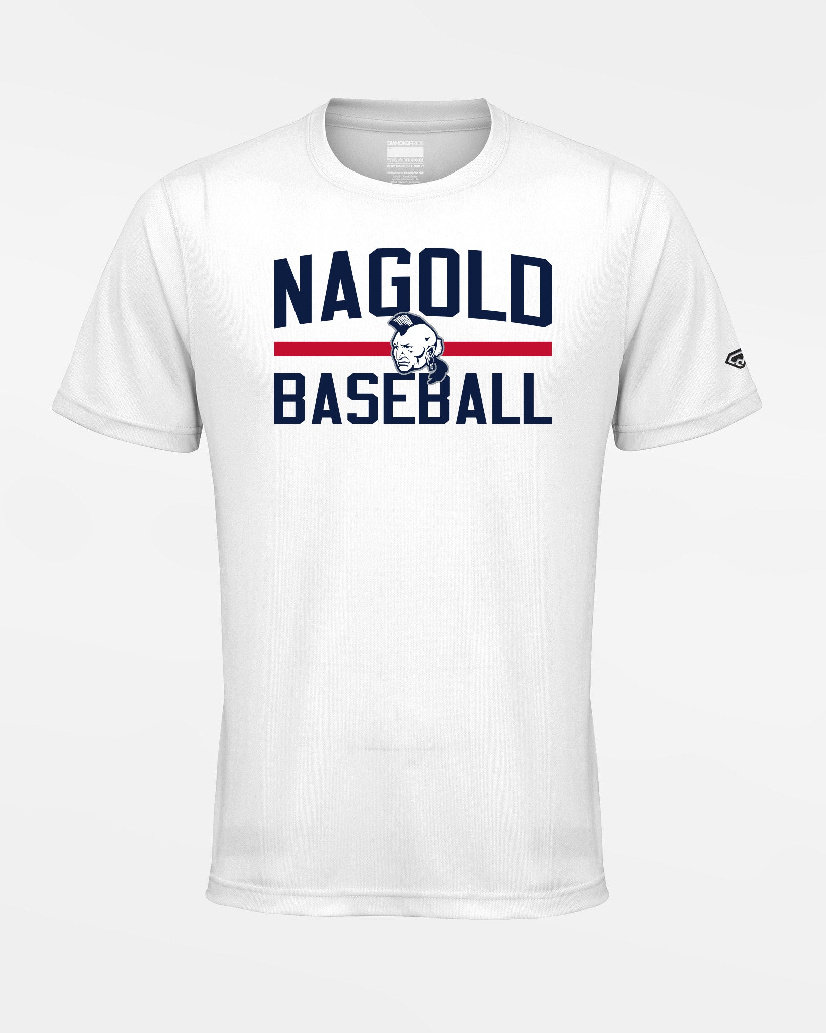 Diamond Pride Basic Functional T-Shirt "Nagold Mohawks", Baseball, weiss-DIAMOND PRIDE