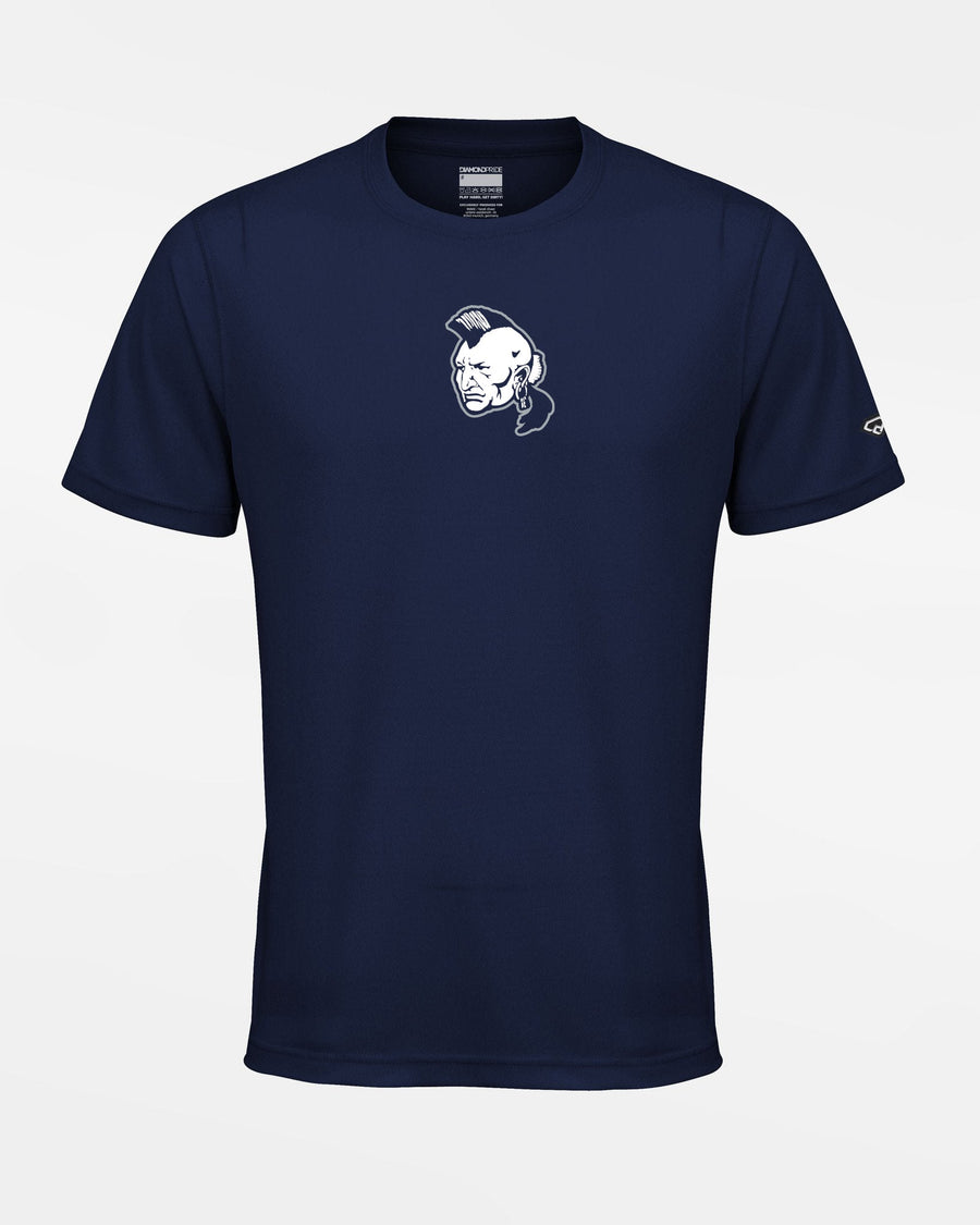 Diamond Pride Basic Functional T-Shirt "Nagold Mohawks", Head, navy blau-DIAMOND PRIDE