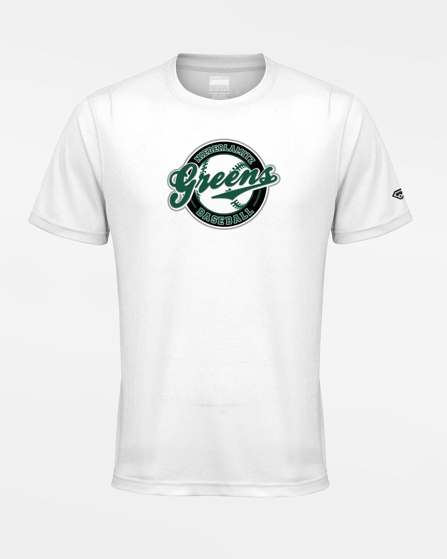 Diamond Pride Basic Functional T-Shirt "Niederlamitz Greens", Crest, weiss-DIAMOND PRIDE