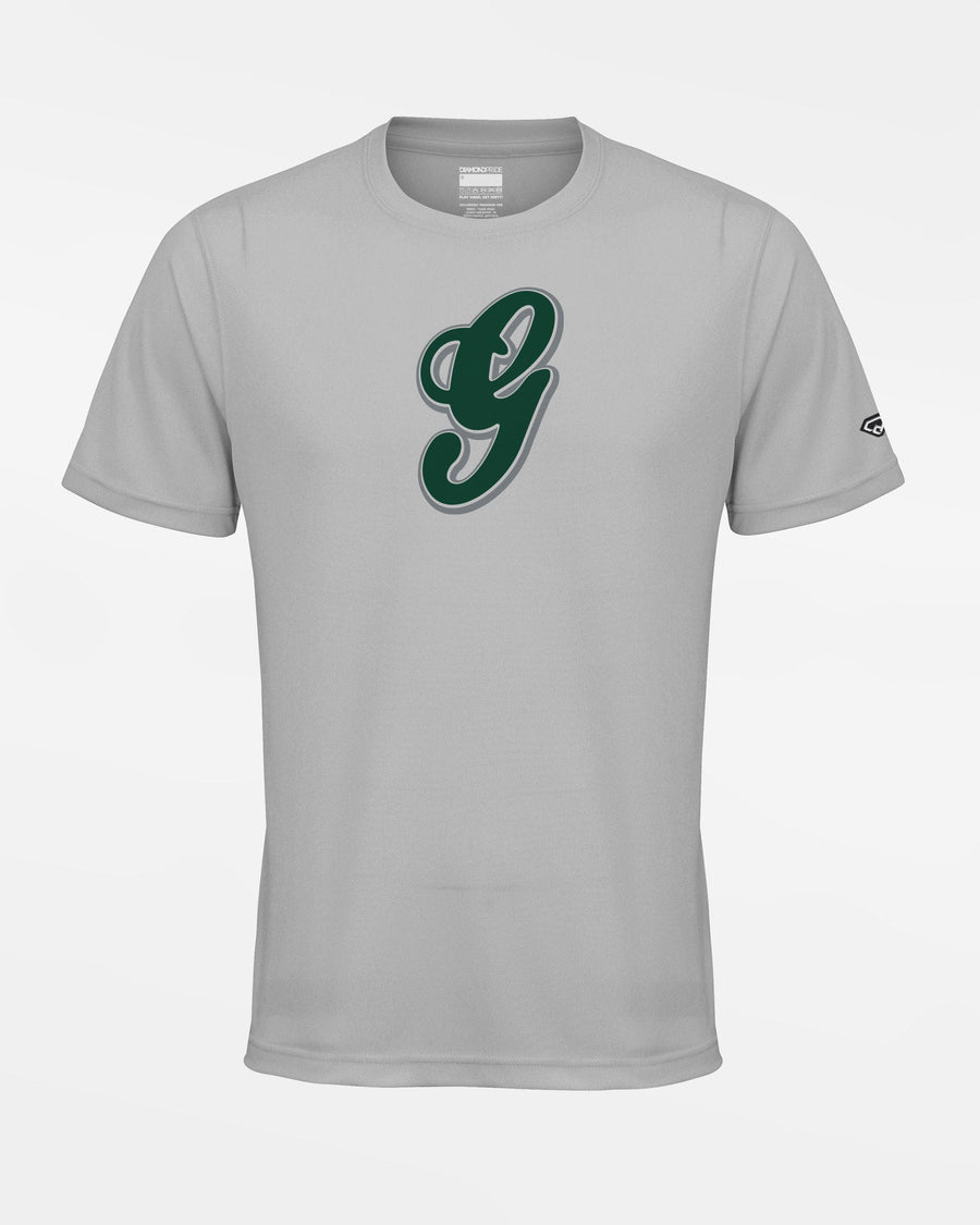 Diamond Pride Basic Functional T-Shirt "Niederlamitz Greens", G, grau-DIAMOND PRIDE