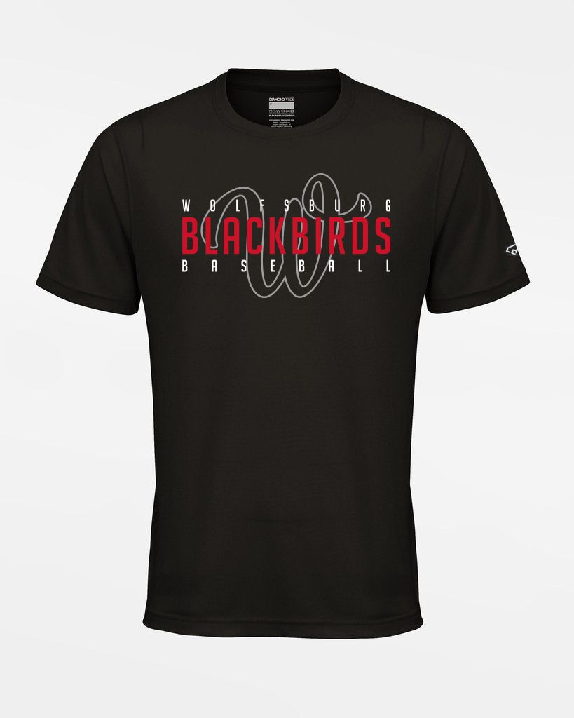 Diamond Pride Basic Functional T-Shirt "Wolfsburg Blackbirds", W & Blackbirds, schwarz-DIAMOND PRIDE
