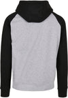 Diamond Pride Basic Raglan Hoodie, schwarz-heather grau-DIAMOND PRIDE