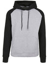 Diamond Pride Basic Raglan Hoodie, schwarz-heather grau-DIAMOND PRIDE