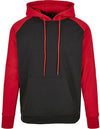 Diamond Pride Basic Raglan Hoodie, schwarz-rot-DIAMOND PRIDE