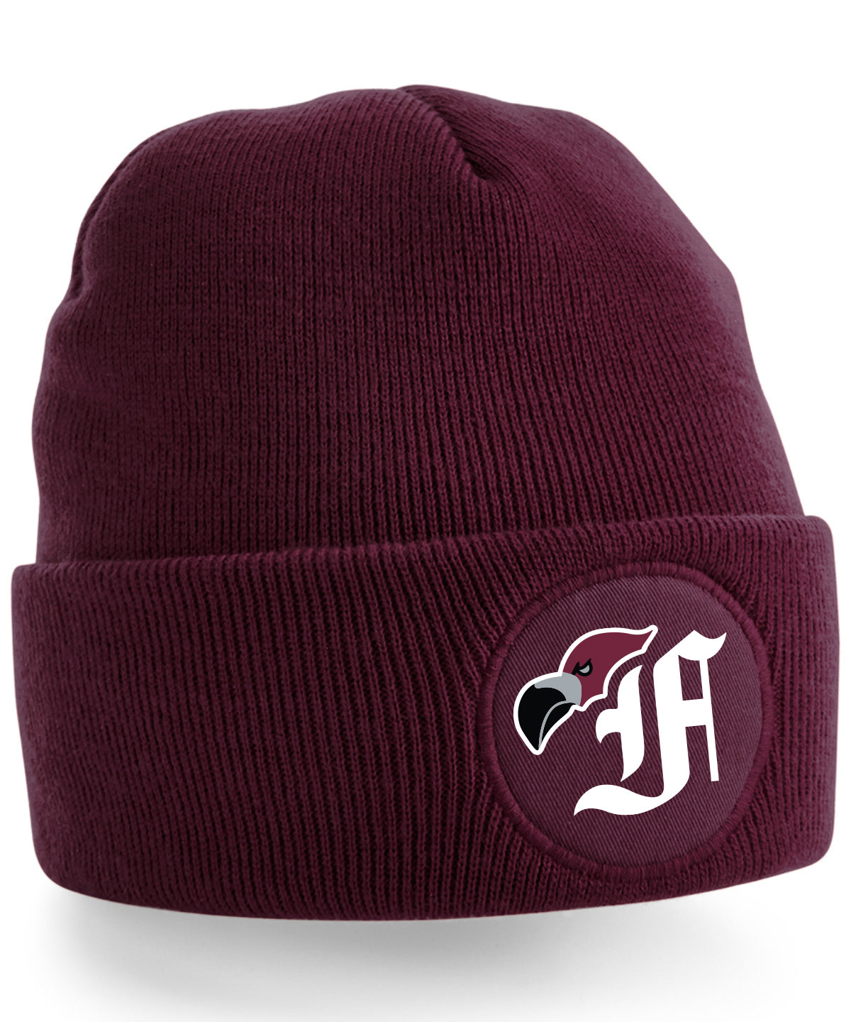 Diamond Pride Circle Patch Beanie Berlin Flamingos", Bird, maroon-rot