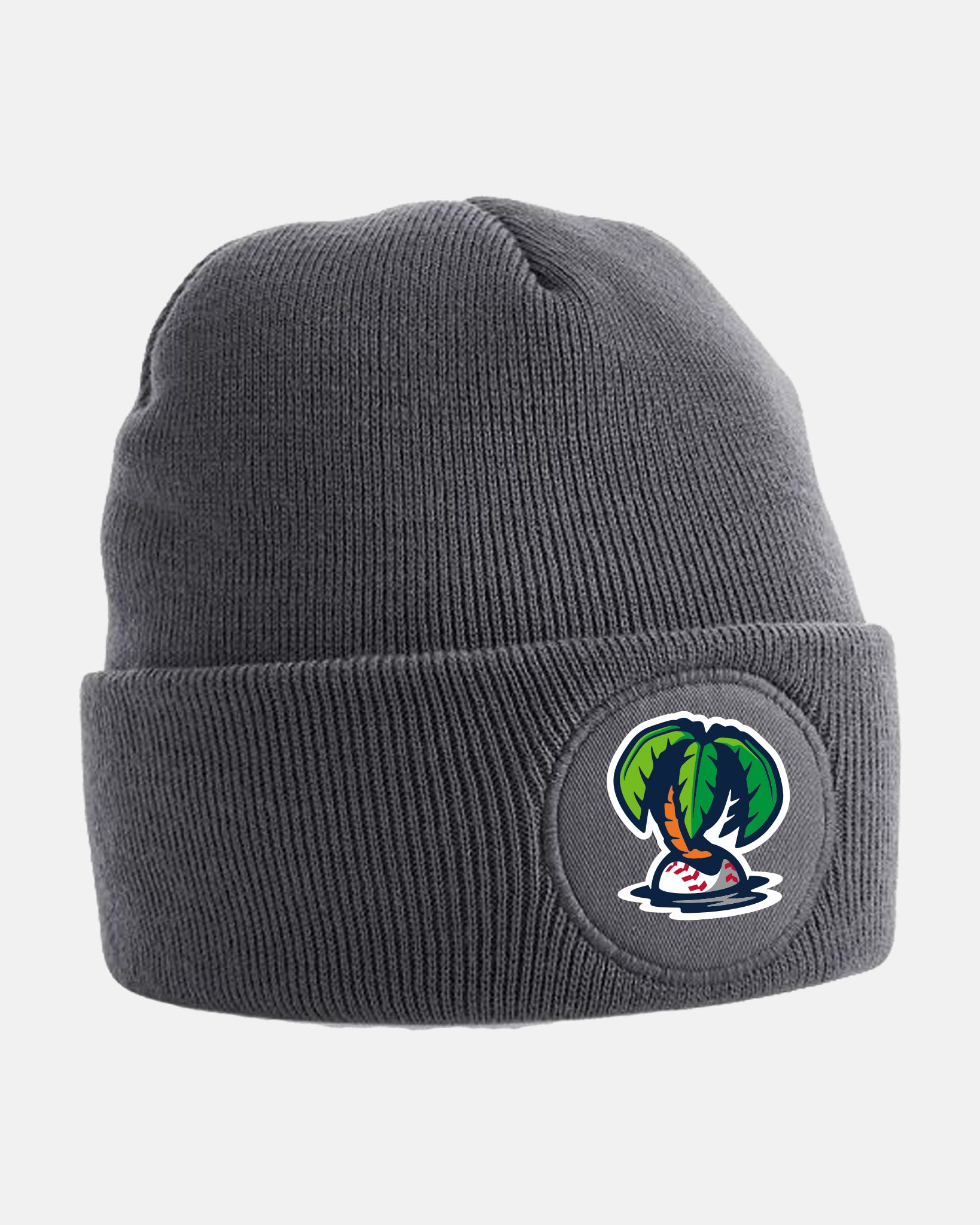 Diamond Pride Circle Patch Beanie "Munich Caribes", Palme, dunkelgrau