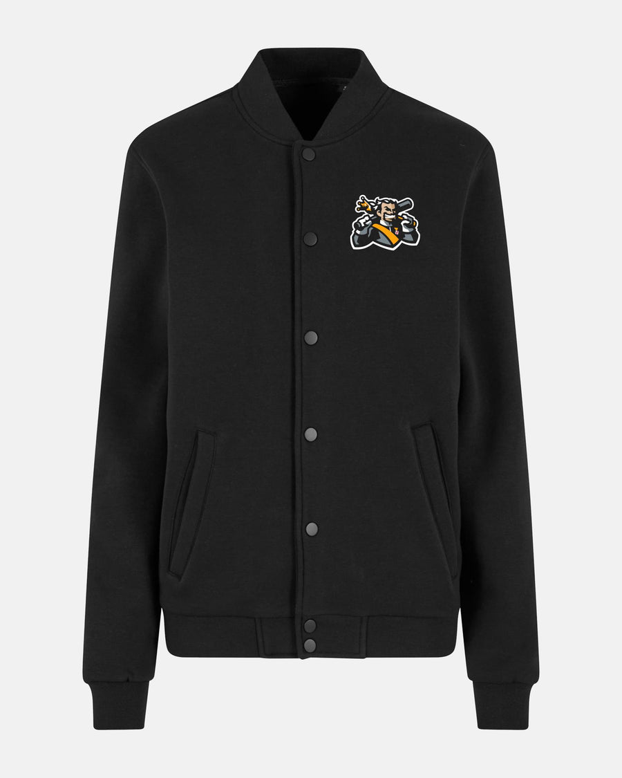 Diamond Pride College Jacke "Füssen Royal Bavarians", King & Baseball, schwarz-DIAMOND PRIDE