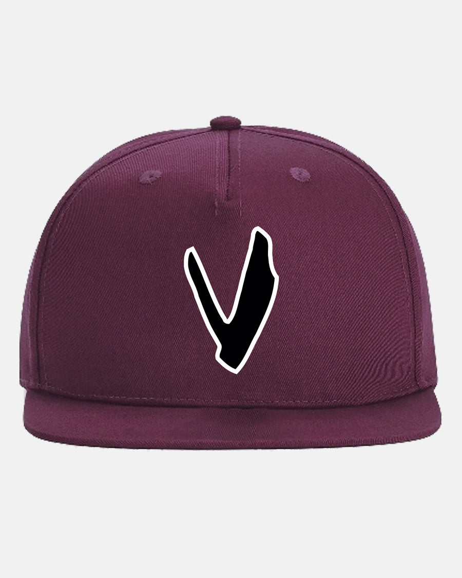 Diamond Pride Fan Snapback Cap "Wesseling Vermins", V, maroon rot-DIAMOND PRIDE