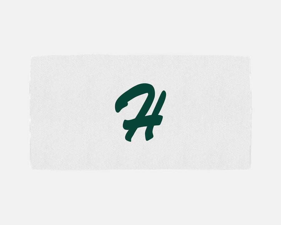 Diamond Pride Fan Towel "Herrenberg Wanderers", H, weiss-DIAMOND PRIDE