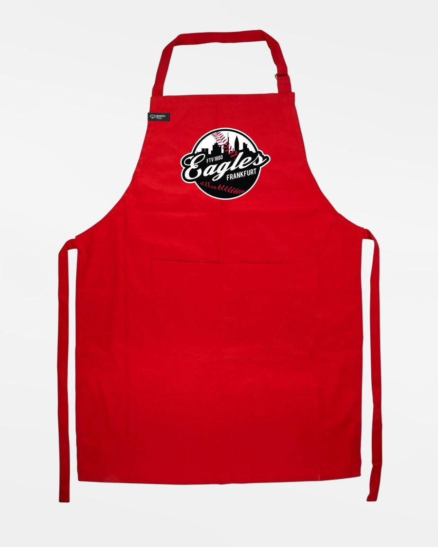 Diamond Pride Grillschürze & Kochschürze "Frankfurt Eagles", Crest, rot-DIAMOND PRIDE