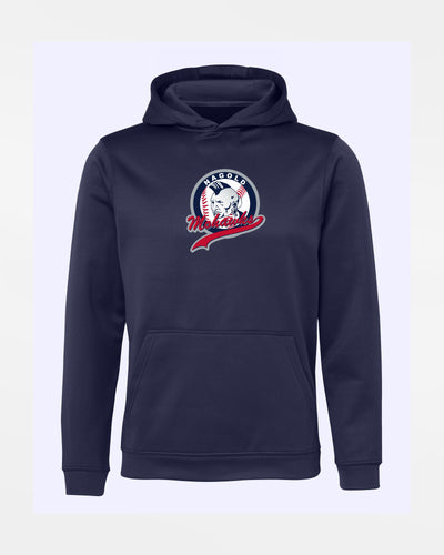 Diamond Pride Kids Basic Functional Hoodie "Nagold Mohawks", Crest, navy blau-DIAMOND PRIDE