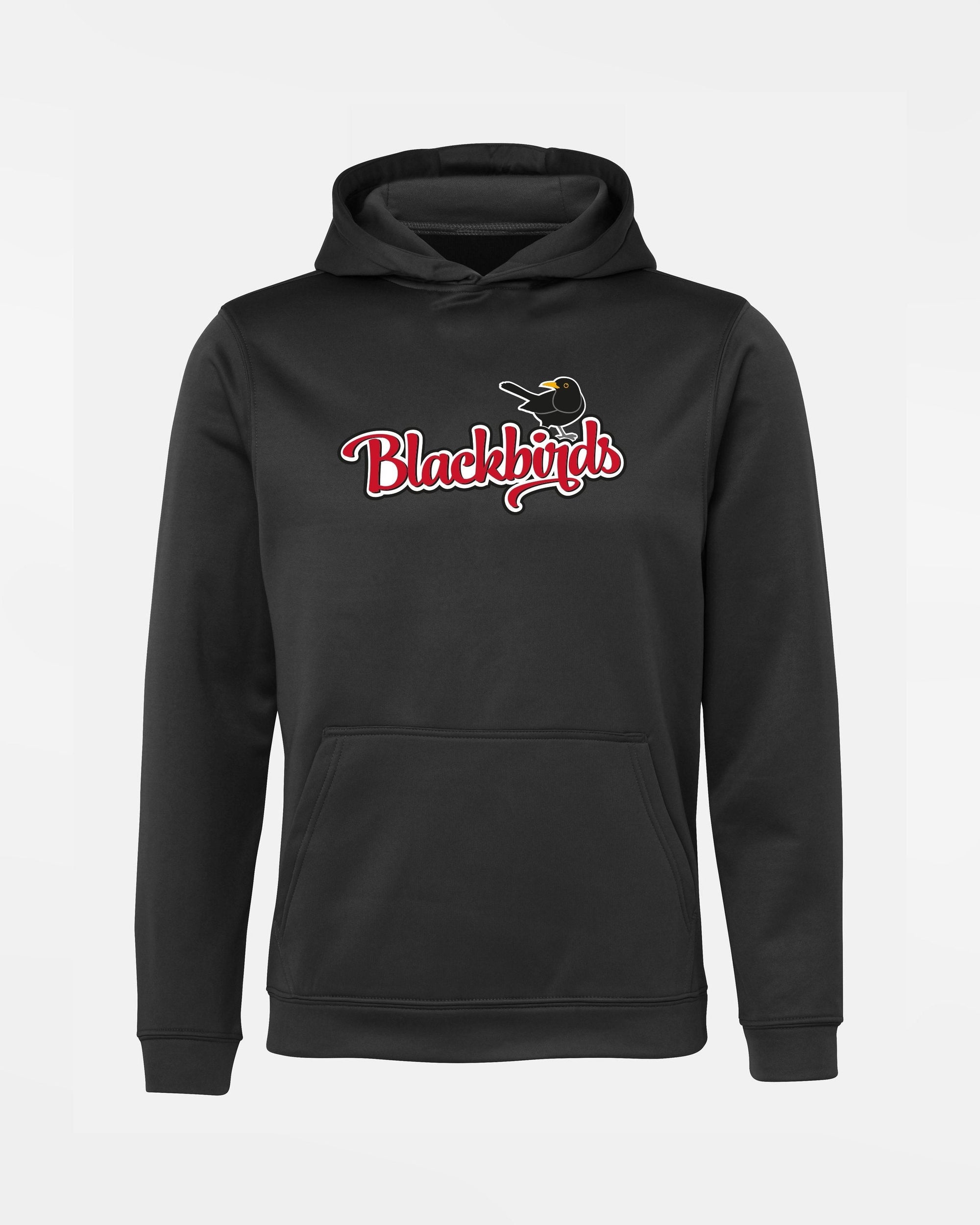 Diamond Pride Kids Basic Functional Hoodie "Wolfsburg Blackbirds", Bird, schwarz-DIAMOND PRIDE