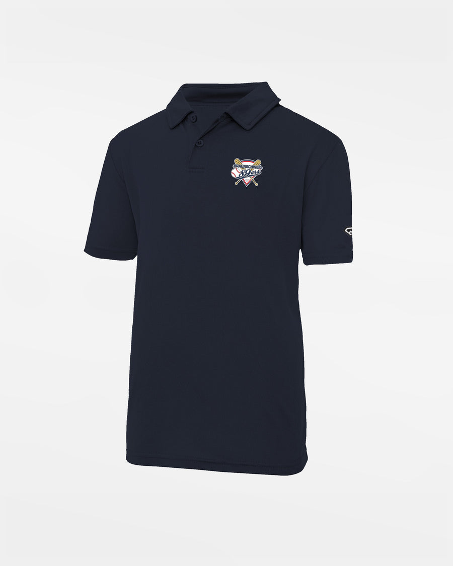 Diamond Pride Kids Basic Functional Polo-Shirt "Braunschweig 89ers", Primary Logo, navy blau-DIAMOND PRIDE