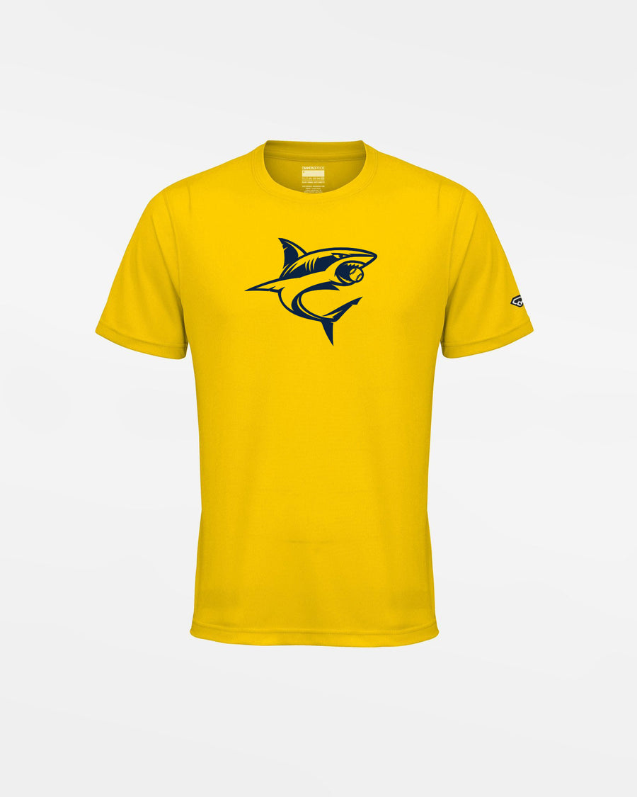 Diamond Pride Kids Basic Functional T-Shirt "Altdorf Icesharks", Shark, gelb-DIAMOND PRIDE