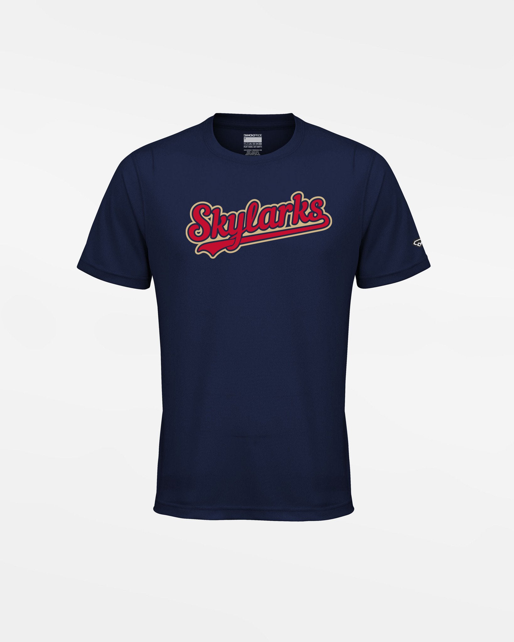 Diamond Pride Kids Basic Functional T-Shirt "Berlin Skylarks", Script, navy blau-DIAMOND PRIDE