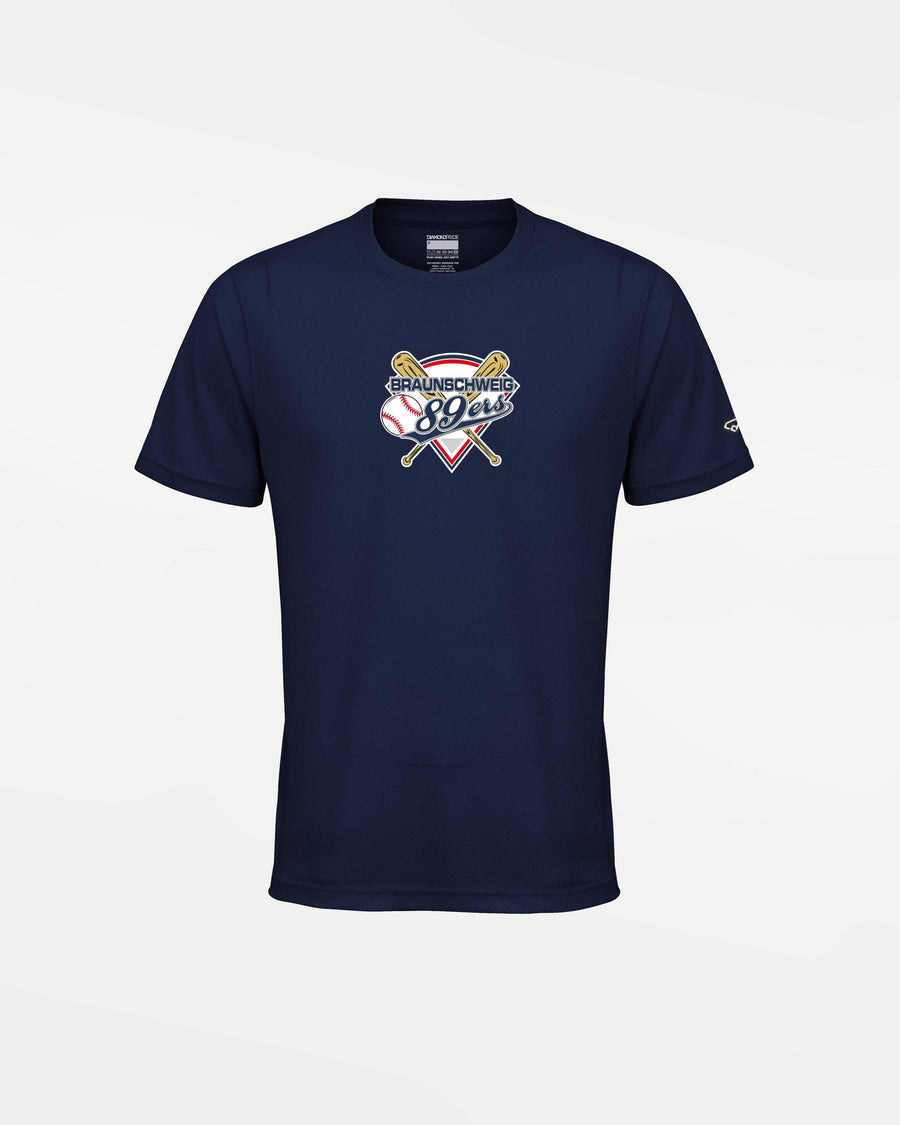 Diamond Pride Kids Basic Functional T-Shirt "Braunschweig 89ers", Primary Logo, navy blau-DIAMOND PRIDE