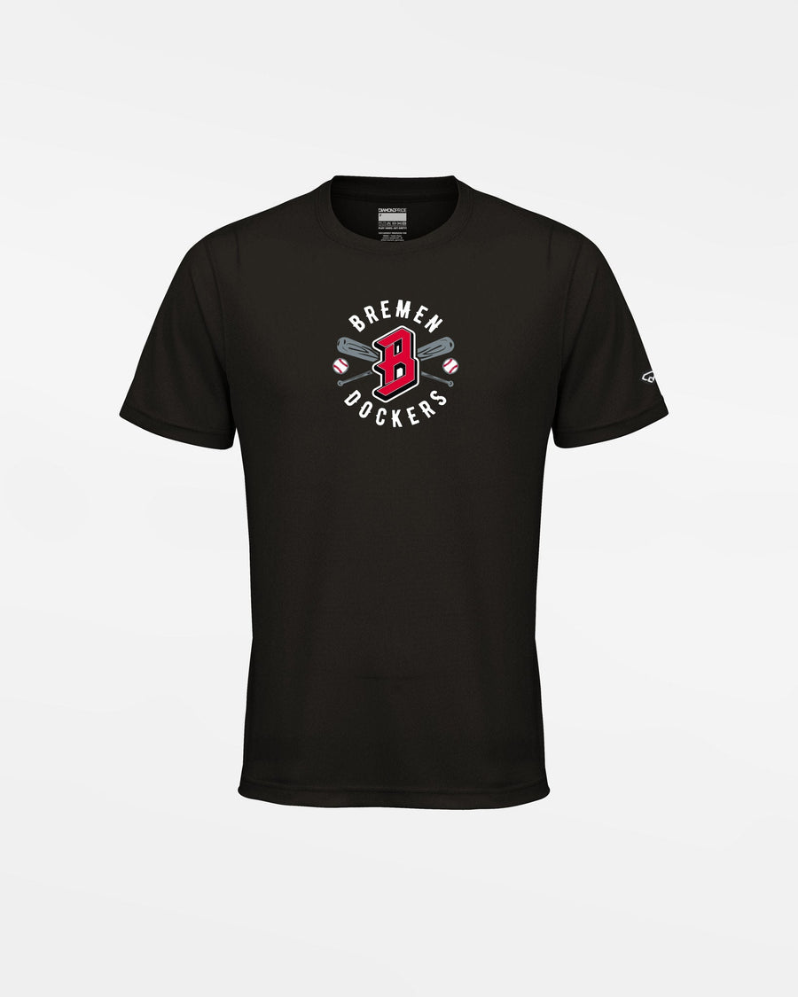 Diamond Pride Kids Basic Functional T-Shirt "Bremen Dockers", Crest, schwarz-DIAMOND PRIDE
