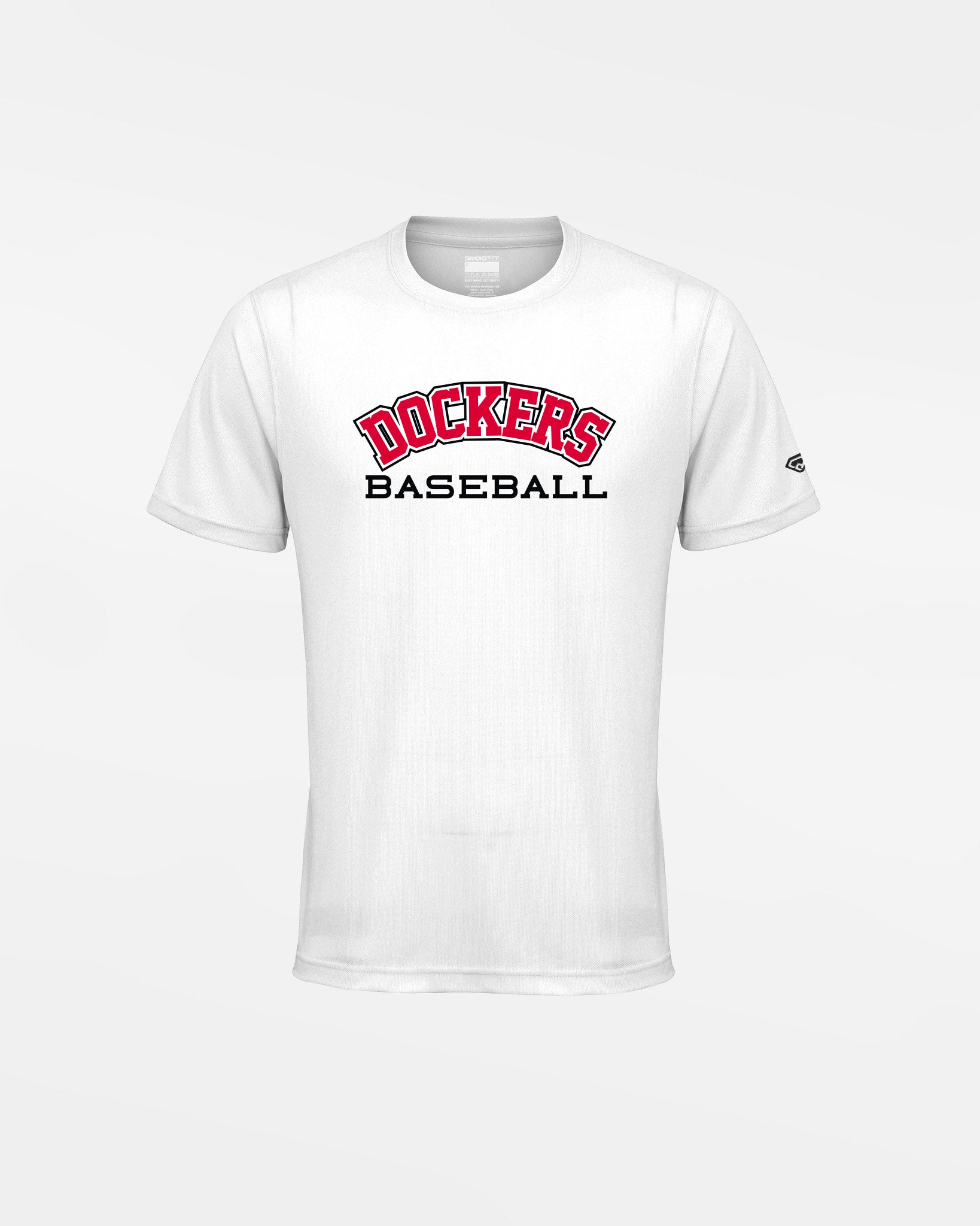 Diamond Pride Kids Basic Functional T-Shirt "Bremen Dockers", Dockers Baseball, weiss-DIAMOND PRIDE