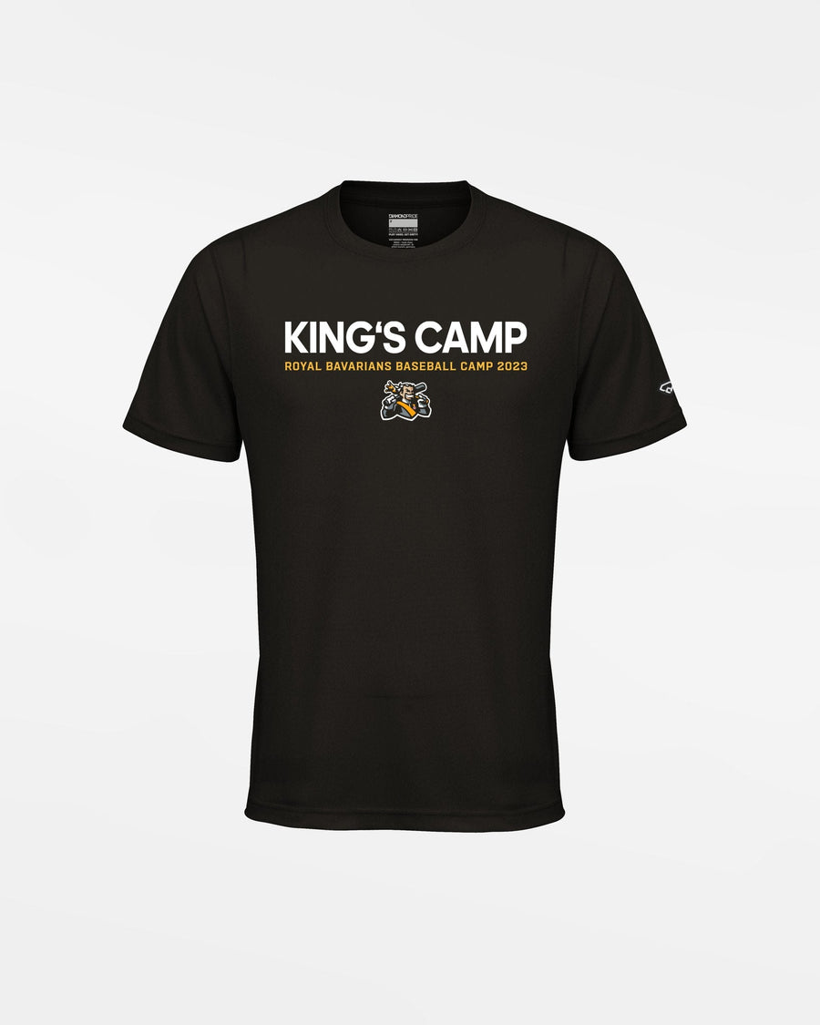 Diamond Pride Kids Basic Functional T-Shirt "Füssen Royal Bavarians", King's Camp 2023, schwarz-DIAMOND PRIDE