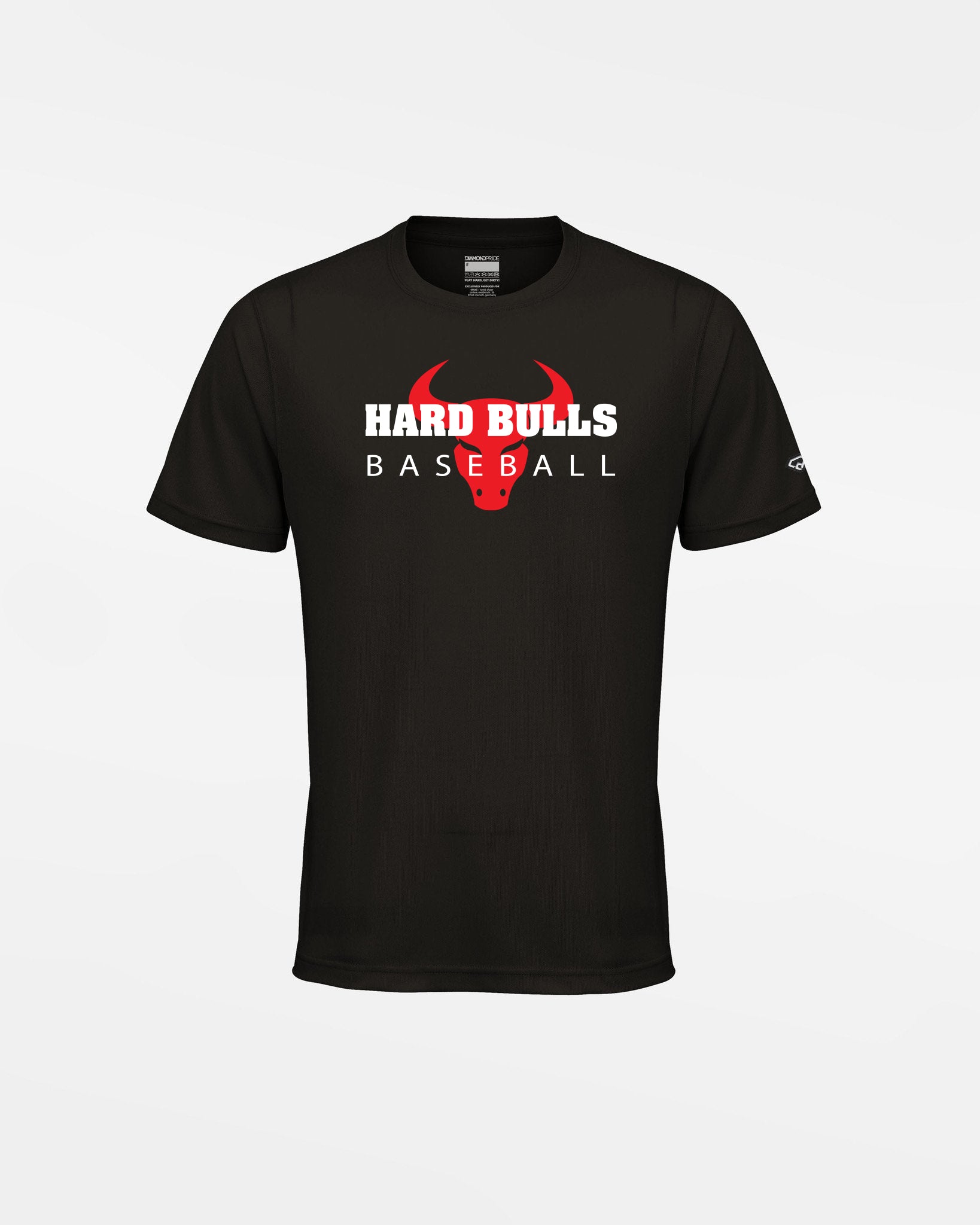 Diamond Pride Kids Basic Functional T-Shirt "Hard Bulls", Baseball, schwarz-DIAMOND PRIDE