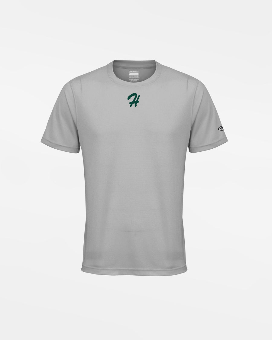 Diamond Pride Kids Basic Functional T-Shirt "Herrenberg Wanderers", H, grau-DIAMOND PRIDE