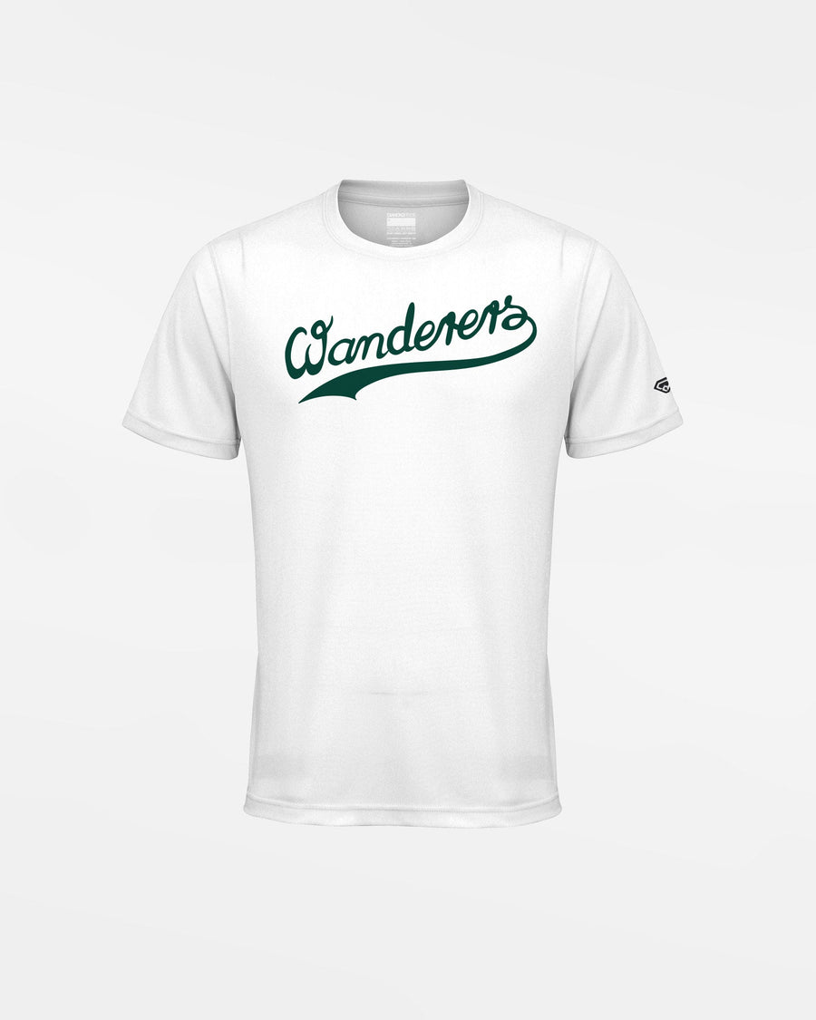 Diamond Pride Kids Basic Functional T-Shirt "Herrenberg Wanderers", Wanderers, weiss-DIAMOND PRIDE