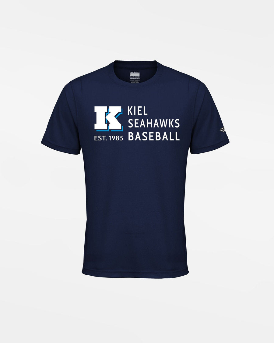 Diamond Pride Kids Basic Functional T-Shirt "Kiel Seahawks", Script, navy blau-DIAMOND PRIDE