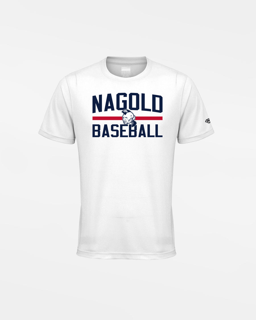 Diamond Pride Kids Basic Functional T-Shirt "Nagold Mohawks", Baseball, weiss-DIAMOND PRIDE