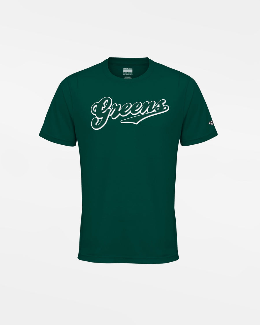 Diamond Pride Kids Basic Functional T-Shirt "Niederlamitz Greens", Greens, dunkelgrün-DIAMOND PRIDE