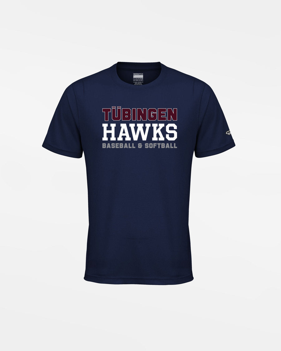 Diamond Pride Kids Basic Functional T-Shirt "Tübingen Hawks", Primary Logo, navy blau-DIAMOND PRIDE