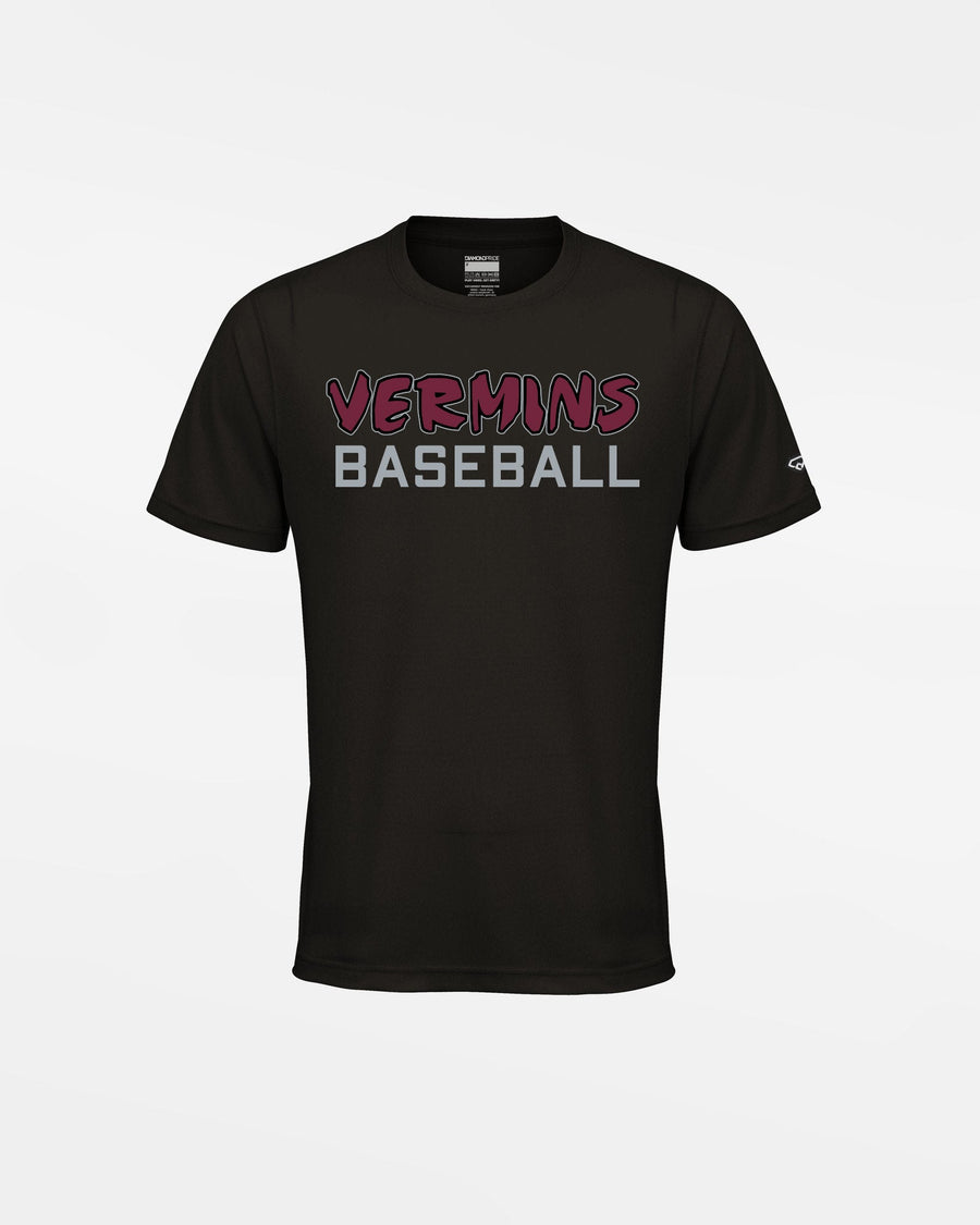 Diamond Pride Kids Basic Functional T-Shirt "Wesseling Vermins", Old Vermins Baseball, schwarz-DIAMOND PRIDE