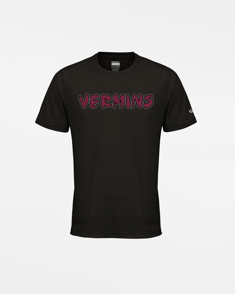 Diamond Pride Kids Basic Functional T-Shirt "Wesseling Vermins", Old Vermins, schwarz-DIAMOND PRIDE