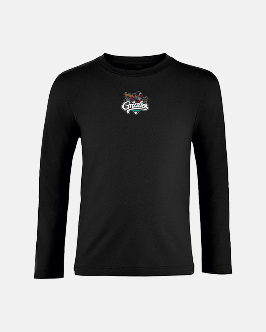 Diamond Pride Kids Longsleeve Shirt "Freising Grizzlies", Primary Logo, schwarz-DIAMOND PRIDE