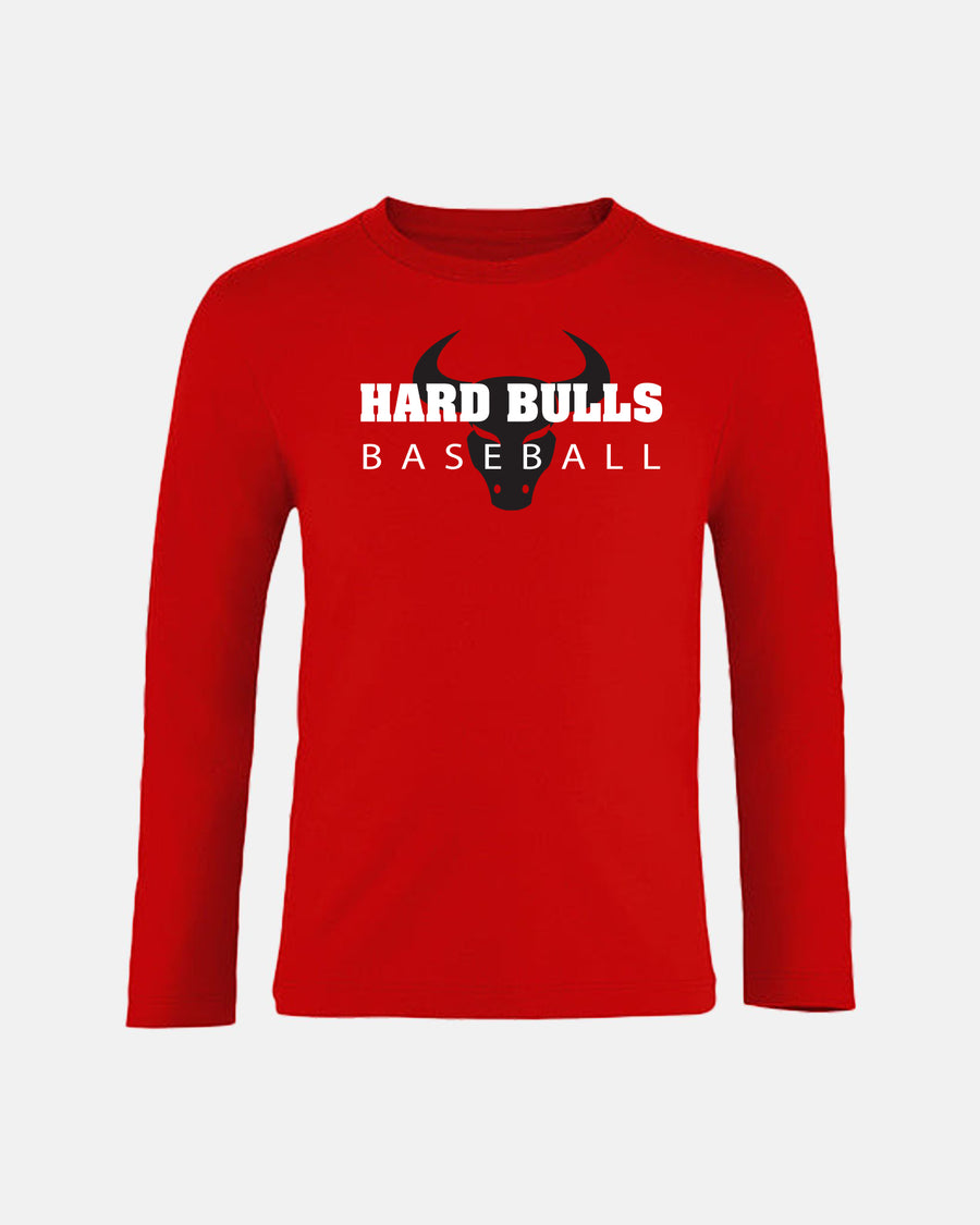 Diamond Pride Kids Longsleeve Shirt "Hard Bulls", Baseball, rot-DIAMOND PRIDE