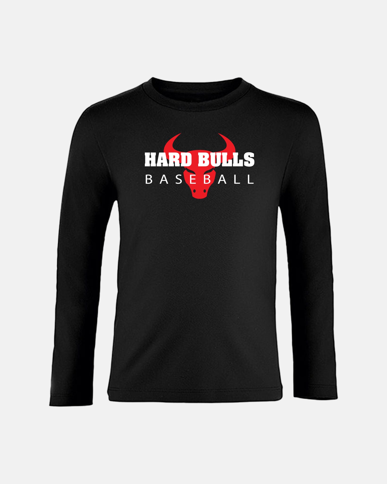 Diamond Pride Kids Longsleeve Shirt "Hard Bulls", Baseball, schwarz-DIAMOND PRIDE