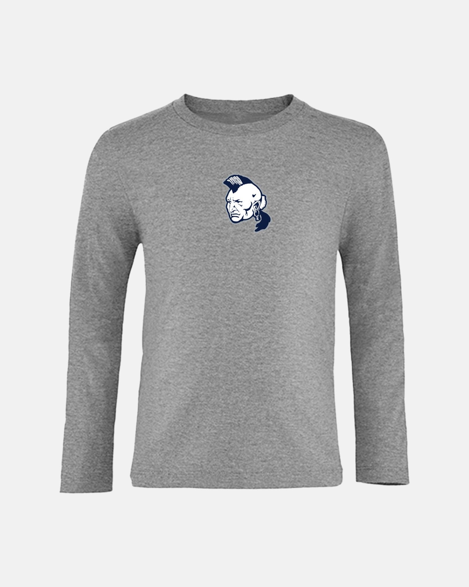 Diamond Pride Kids Longsleeve Shirt "Nagold Mohawks", Head, heather grau-DIAMOND PRIDE