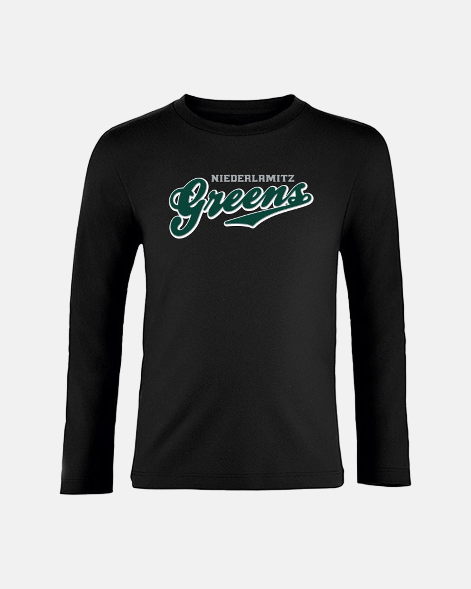 Diamond Pride Kids Longsleeve Shirt "Niederlamitz Greens", Script, schwarz-DIAMOND PRIDE