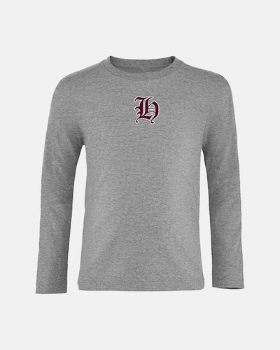 Diamond Pride Kids Longsleeve Shirt "Tübingen Hawks", H, heather grau-DIAMOND PRIDE