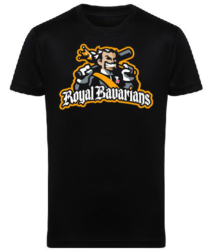 Diamond Pride Kids Premium Functional T-Shirt 2.0 "Füssen Royal Bavarians", Primary Logo, schwarz